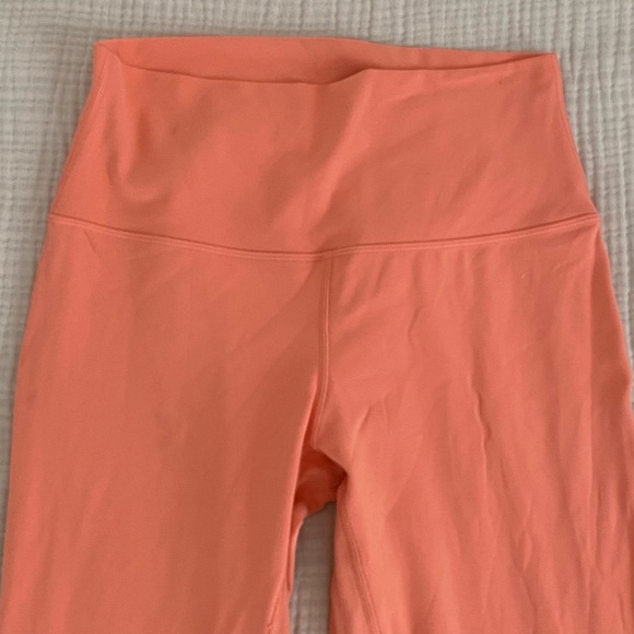 Lululemon Align High Rise Light Orange Crop Leggings - Picture 2 of 6